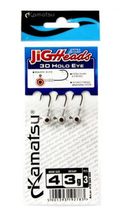 Kamatsu Jighead 3D Holo Red Eye (3pcs) -Anglerparadies 415030006r 3