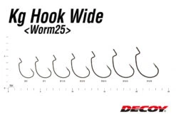 Decoy Worm 25kg Hook Wide (7st) -Anglerparadies DW25W20r 4