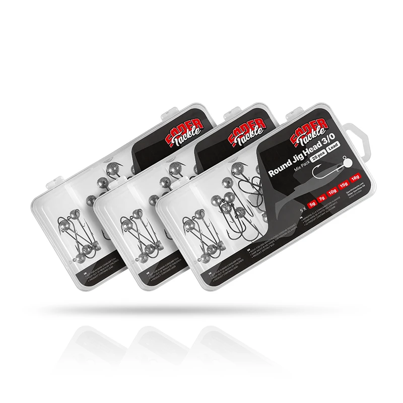 Söder Tackle Round Jig Head Mega Pack (75pcs) 1 Söder Tackle Round Jig Head Mega Pack (75pcs)